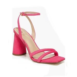 NEW Sam Edelman Kit Slingback Block Heeled Sandals Dahlia Pink Women’s Size 8